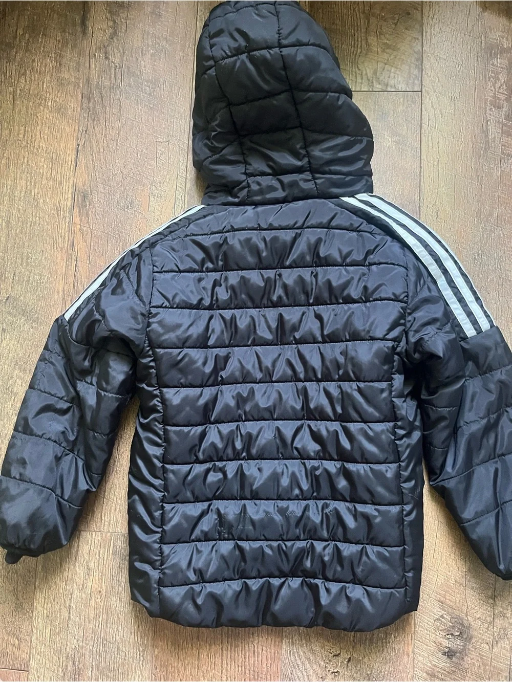 Adidas puffer coat black size XS or 6